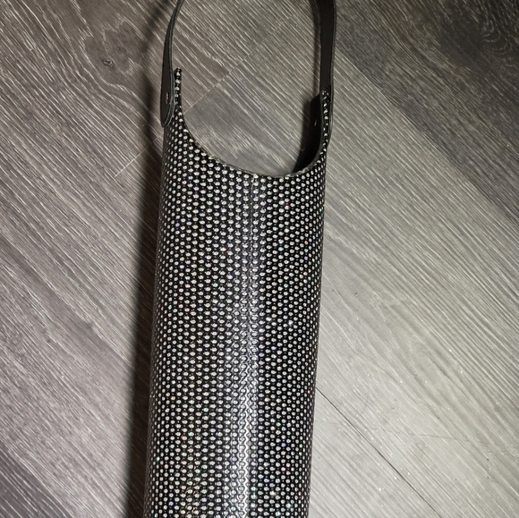 Black W rhinestone WINE tote! - Picture 3 of 8